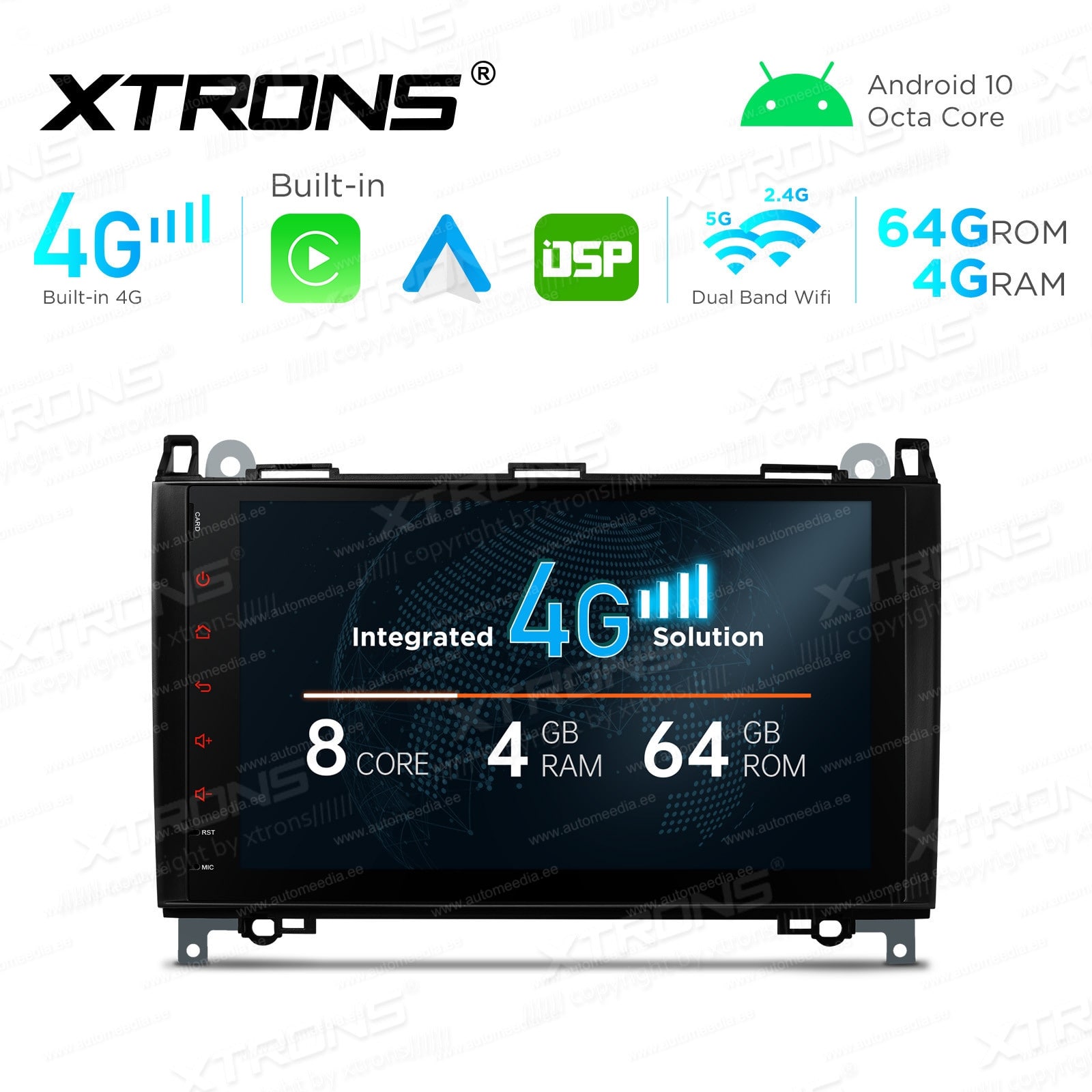 Mercedes-Benz Sprinter | Vito | Viano | A-Class | B-Class (2004-2012) Mudelipõhine Android 10 auto GPS multimeediakeskus | 9
