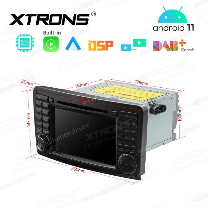 Mercedes-Benz ML | GL | W164 | X164 (2005-2012) mudelipõhine Android 12 GPS autoraadio ja multimeedia keskus
