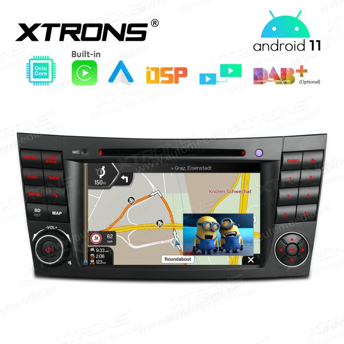 Mercedes-Benz E-Class W211 (2002-2008) | CLS W219 (2005-2006) mudelipõhine Android 12 GPS autoraadio ja multimeedia keskus