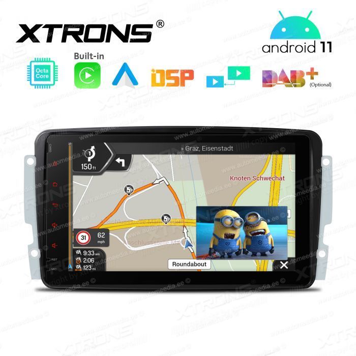 Mercedes-Benz CLK (1998-2004) | C-Class (2000-2004) | G-Class (1998-2006) | Vito & Viano (2003-2006) mudelipõhine Android 11 GPS autoraadio ja multimeedia keskus