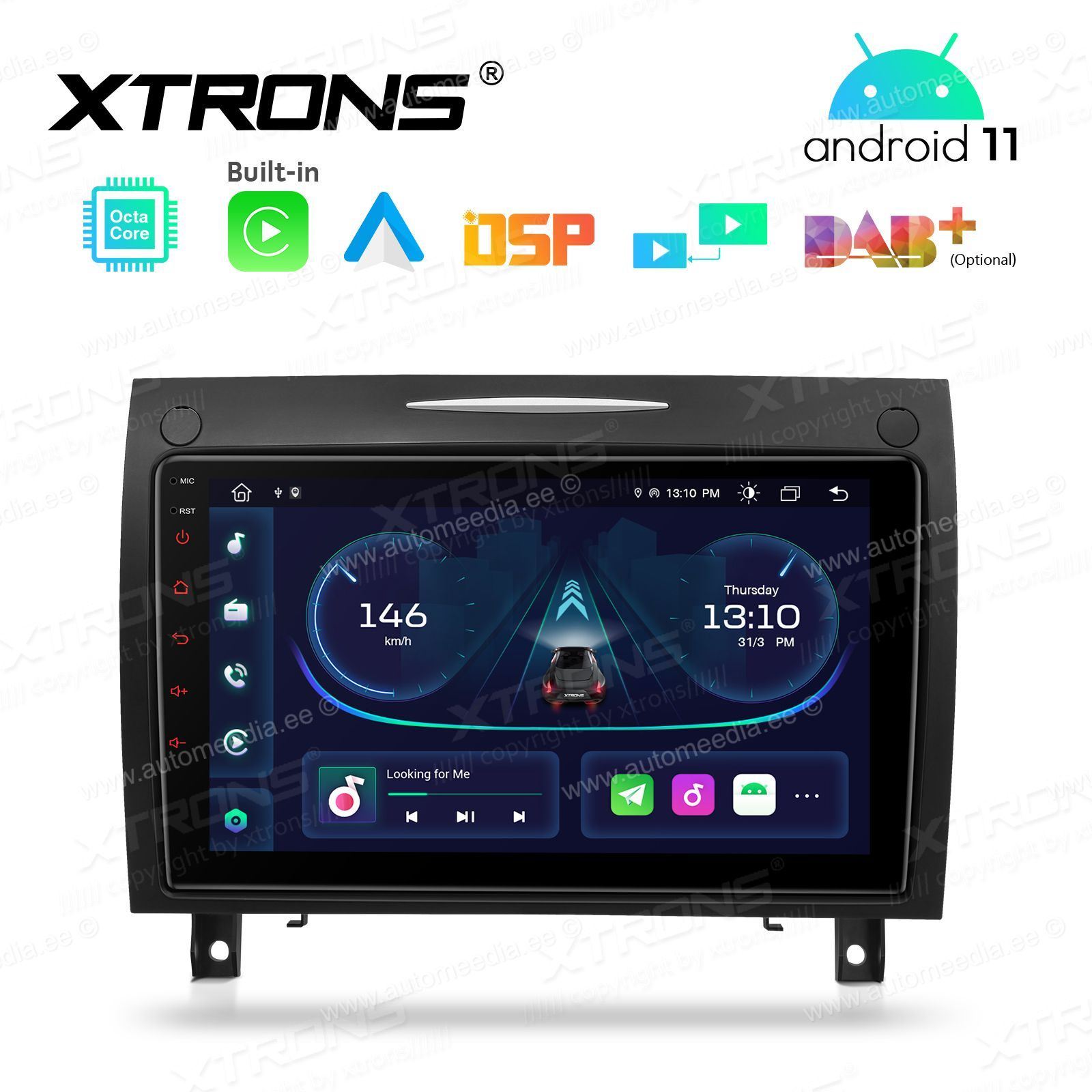Mercedes-Benz SLK R171 (2004-2011) Android 11 Car Multimedia Player with GPS Navigation