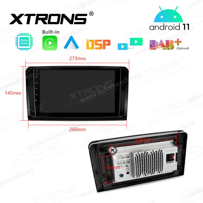 Mercedes-Benz ML | GL | W164 | X164 (2005-2012) mudelipõhine Android 12 GPS autoraadio ja multimeedia keskus
