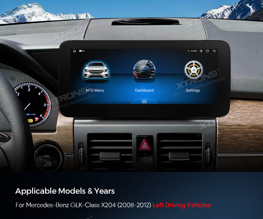 Mercedes-Benz GLK Class X204 | 2008 - 2012 (NTG4.0)  XTRONS QAM1240M12GLK40L Штатная магнитола Android