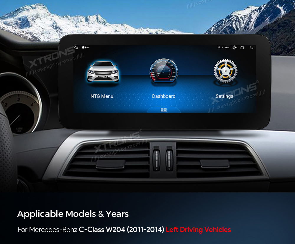 Mercedes-Benz C-Class ( 2011-2014) | W204 | NTG4.5 | NTG4.7  XTRONS QAM1245M12C45L merkkikohtainen Android GPS multimedia näyttö