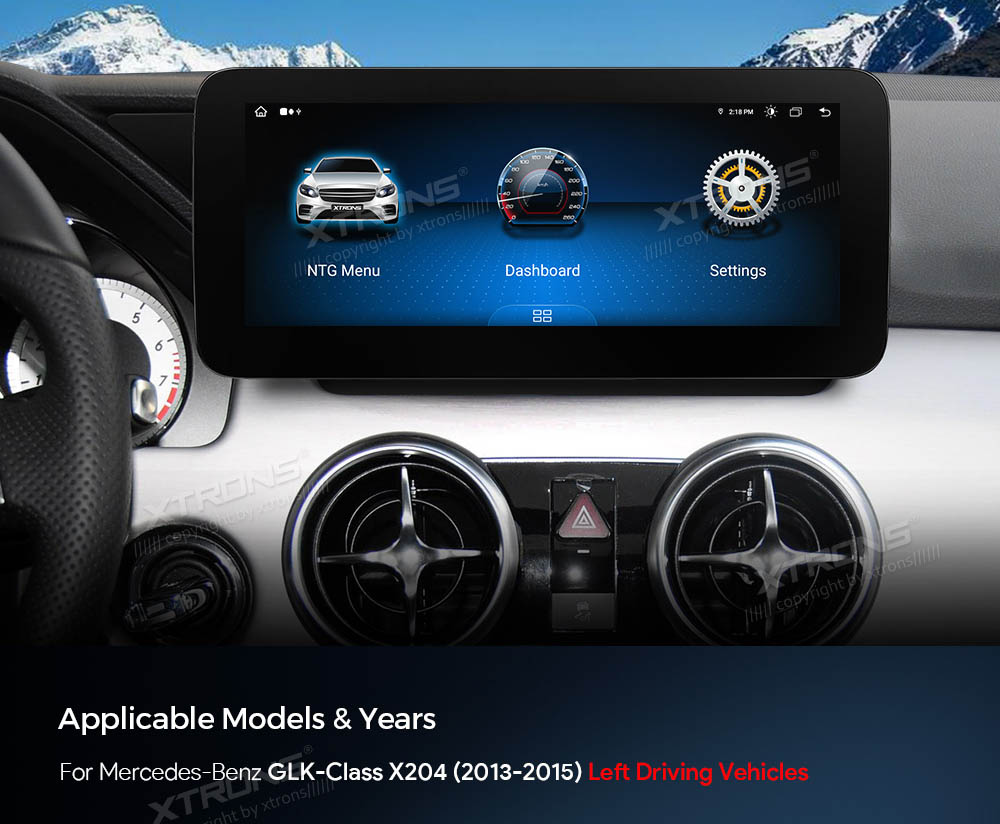 Mercedes-Benz GLK Class X204 | 2013 - 2015 (NTG4.5)  XTRONS QAM1245M12GLK45L merkkikohtainen Android GPS multimedia näyttö
