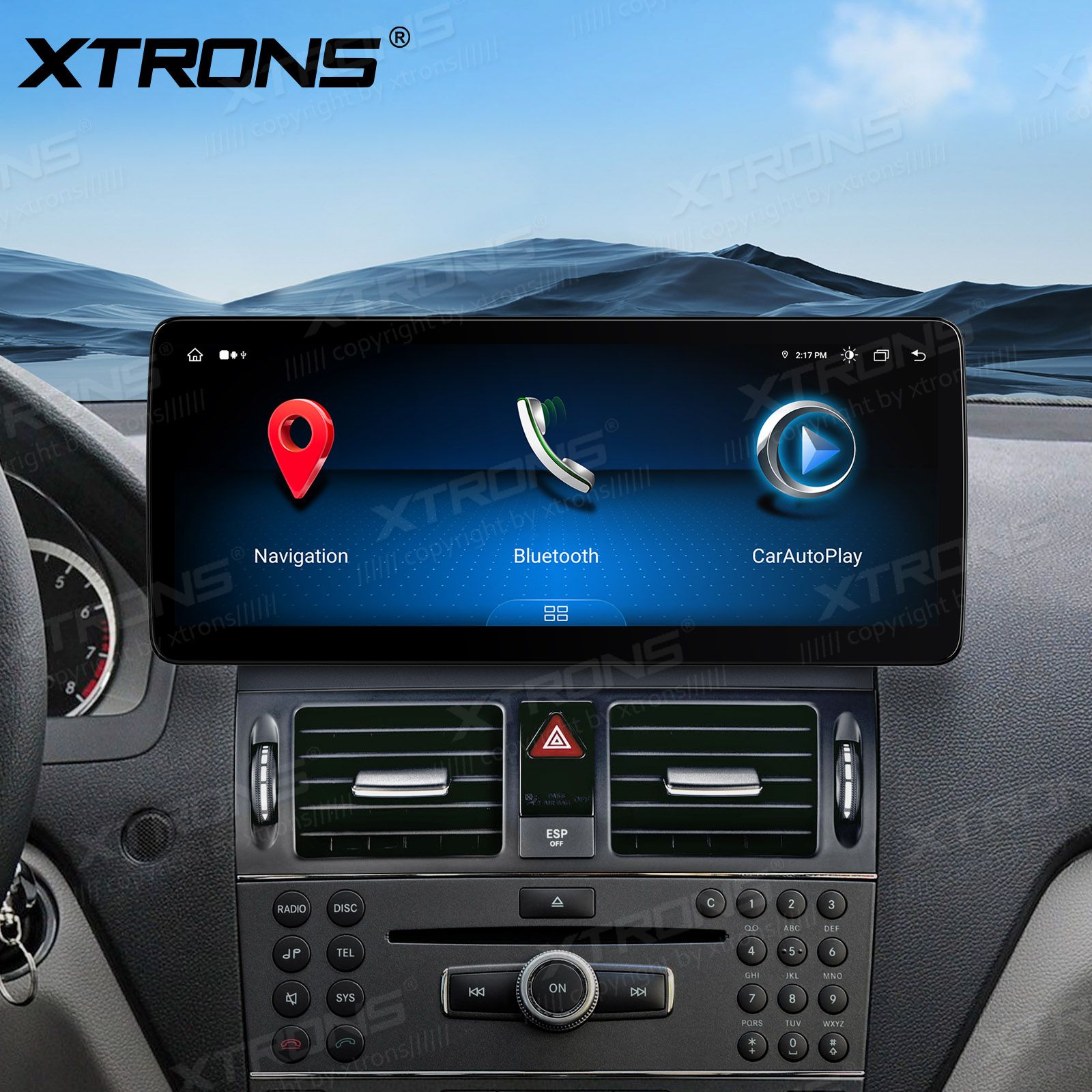 Mercedes-Benz C-Class | W204 (2008-2010) | NTG4.0 (2007-2010) Kahesüsteemne, originaalraadio säilitav Android 13 GPS autoraadio ja multimeedia keskus