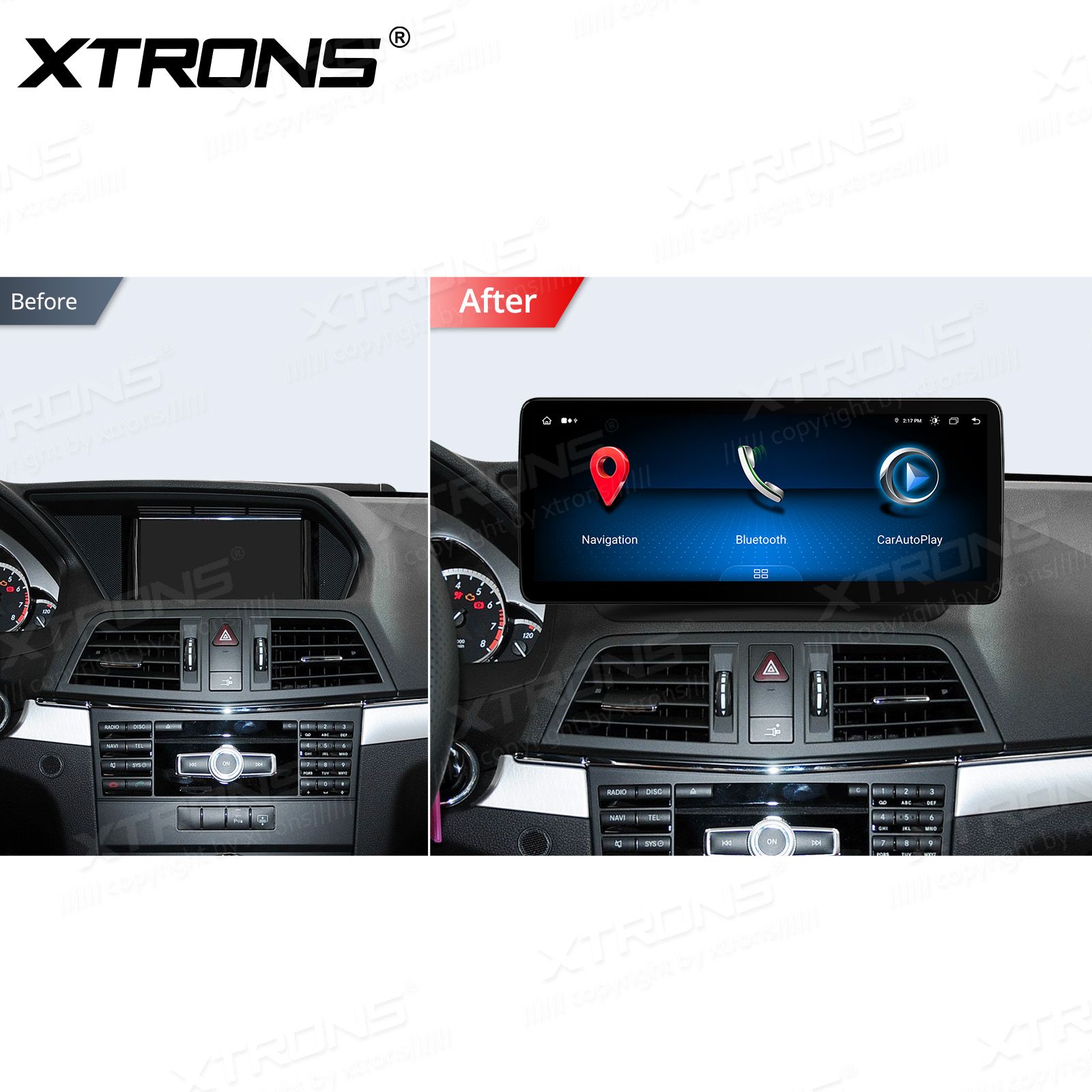 Mercedes-Benz E-Class Coupe (2009-2012) | C207 | NTG4.0 Kahesüsteemne, originaalraadio säilitav Android 13 GPS autoraadio ja multimeedia keskus