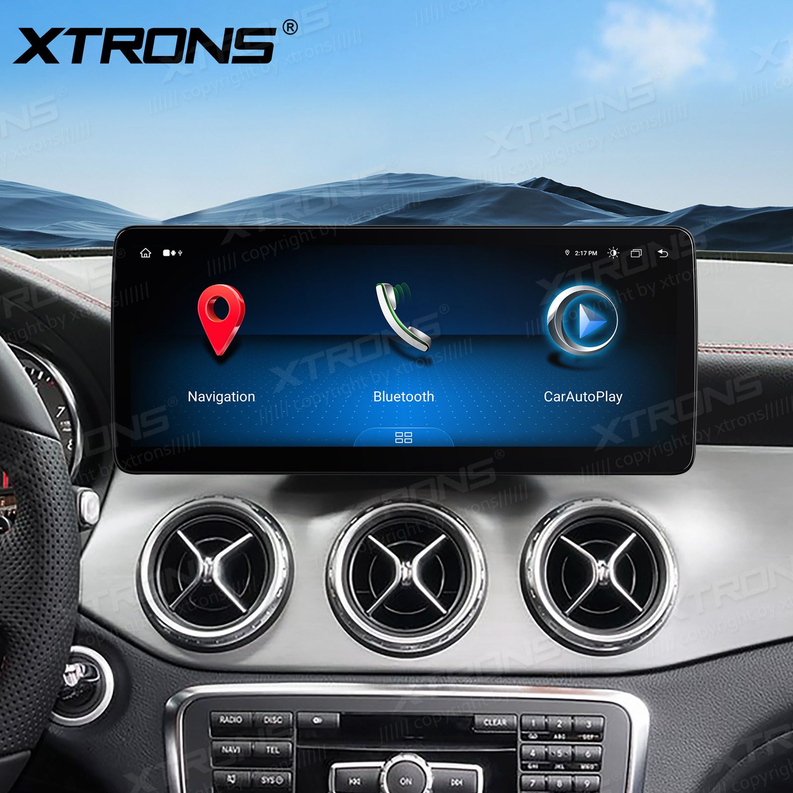 Mercedes-Benz A-Class (2013-2015) | GLA | CLA | W176 | C117 | X156 | NTG4.5 | NTG4.7 kahesüsteemne, originaalraadio säilitav Android 13 GPS autoraadio ja multimeedia keskus