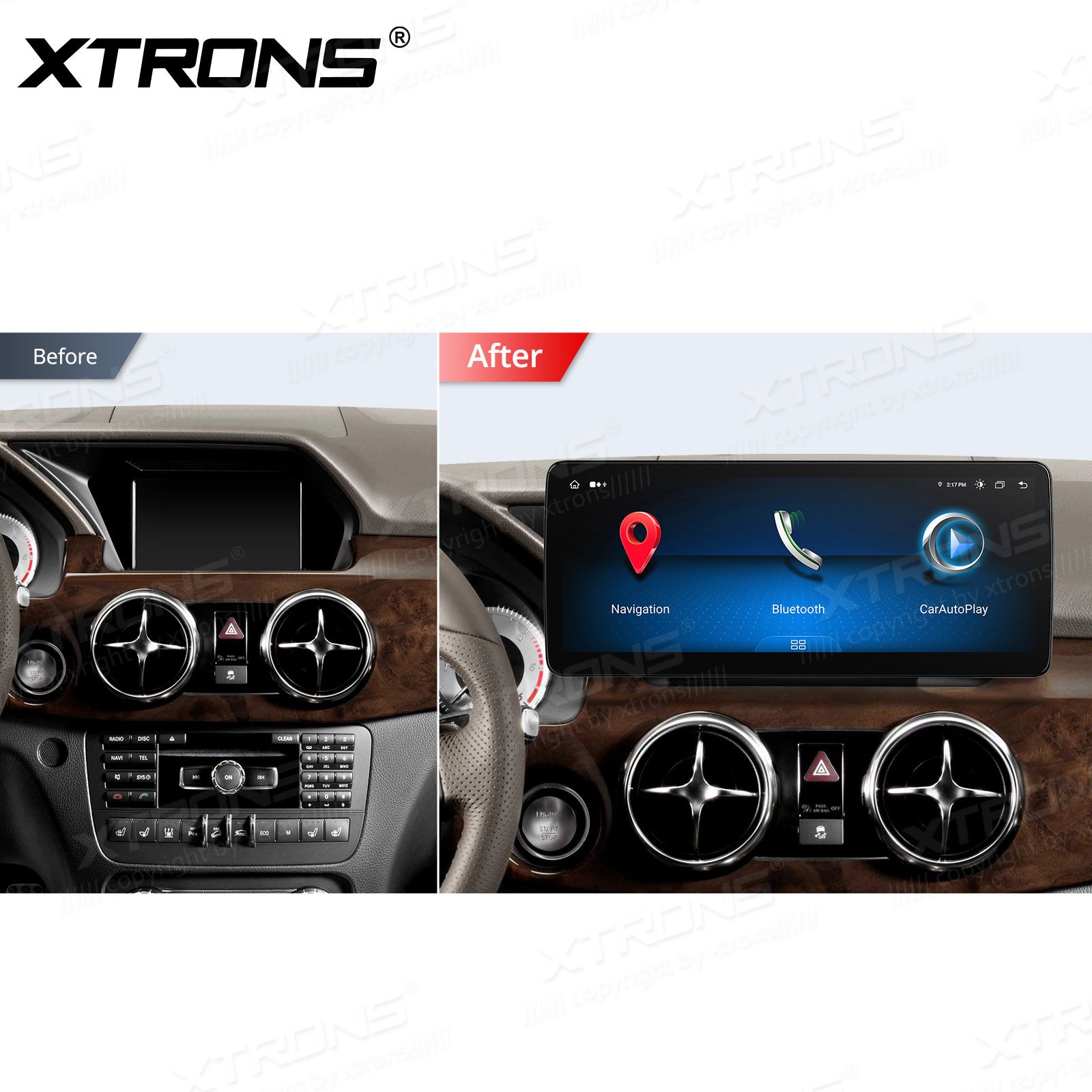 Mercedes-Benz GLK Class X204 | 2013 - 2015 (NTG4.5) kahesüsteemne, originaalraadio säilitav Android 13 GPS autoraadio ja multimeedia keskus