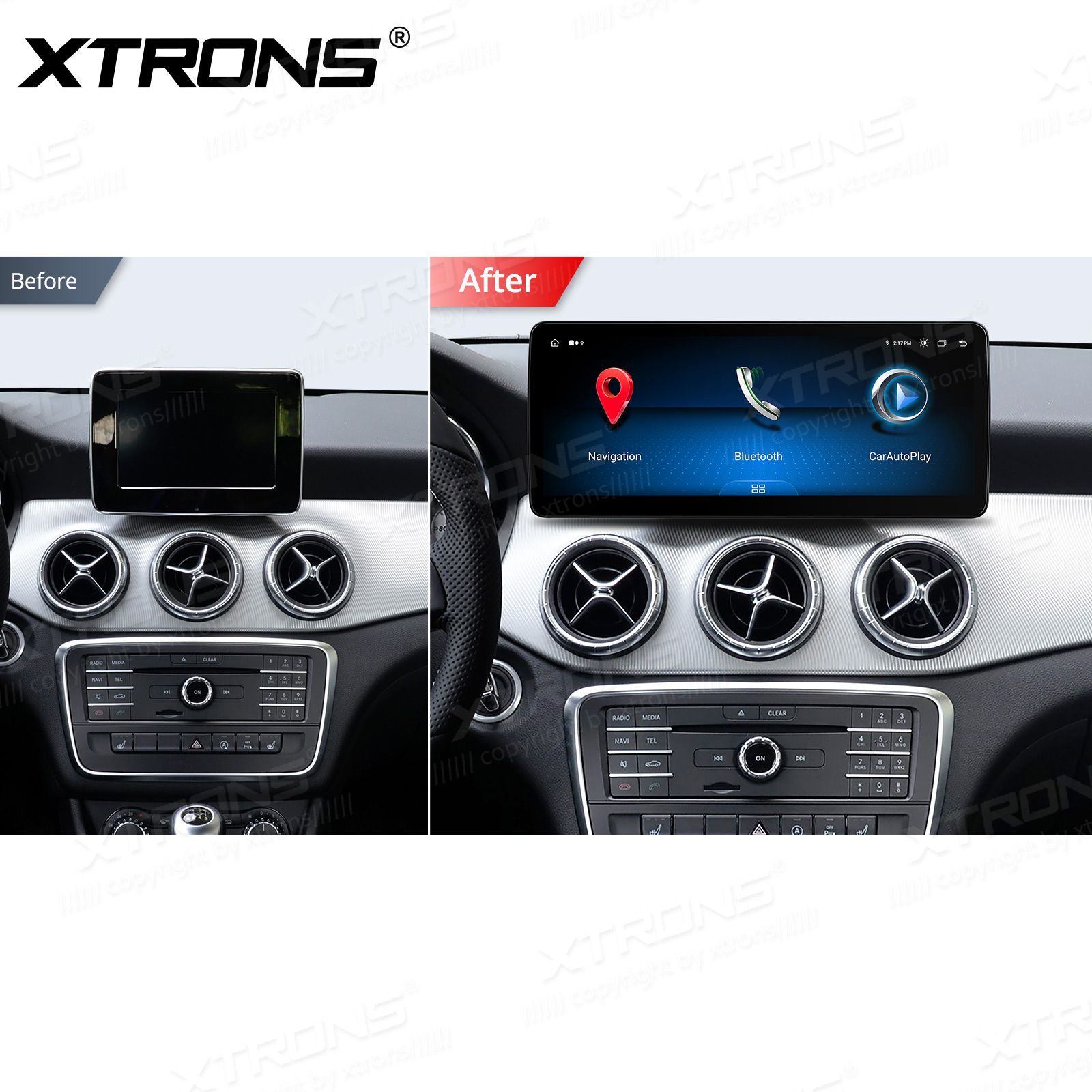 Mercedes-Benz A-Class | GLA | CLA | W176 | C117 | X156 (2016-2018) mudelipõhine Android 13 GPS autoraadio ja multimeedia keskus