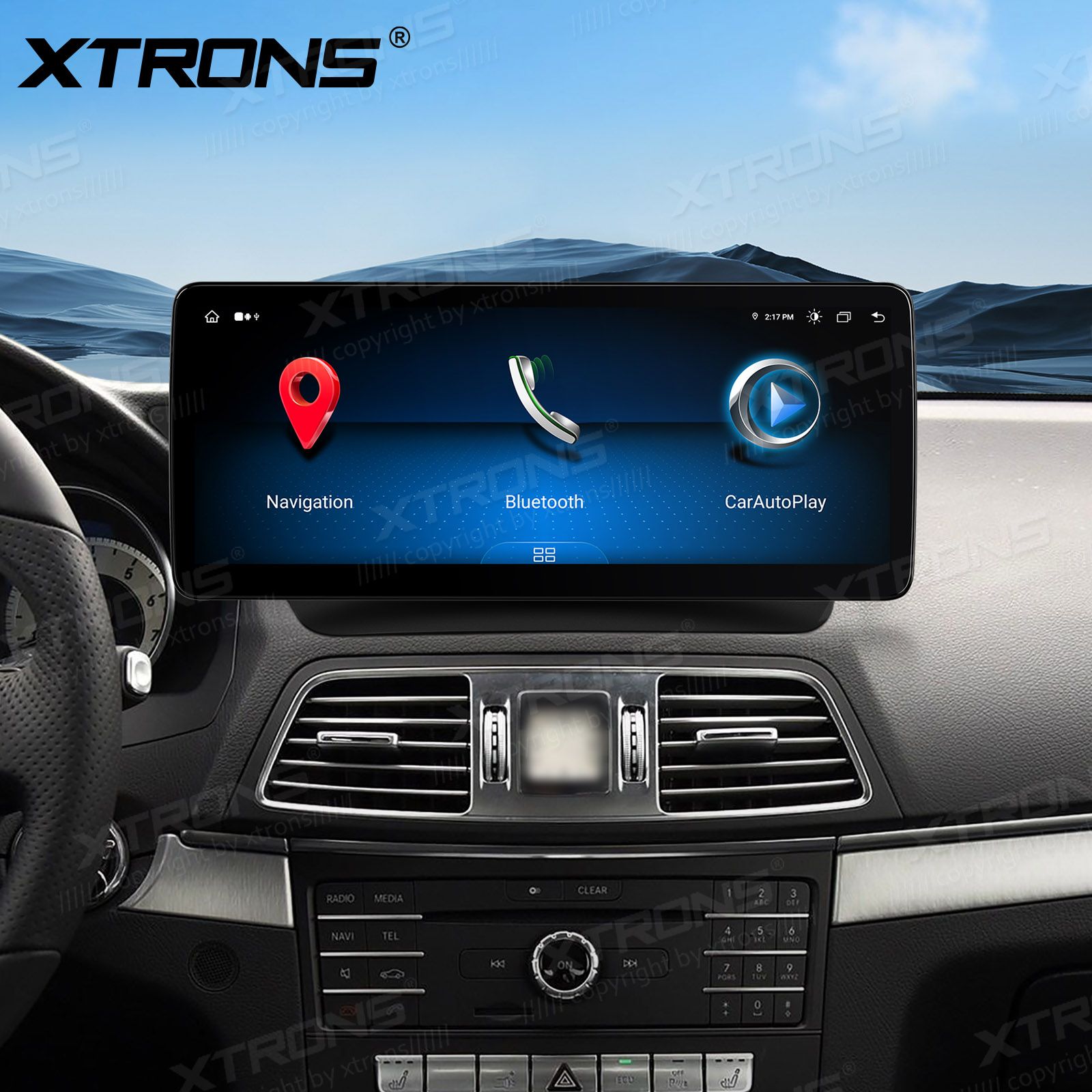 Mercedes-Benz E-Class Coupe (2016-2017) | C207 | NTG5.0 Kahesüsteemne, originaalraadio säilitav Android 13 GPS autoraadio ja multimeedia keskus