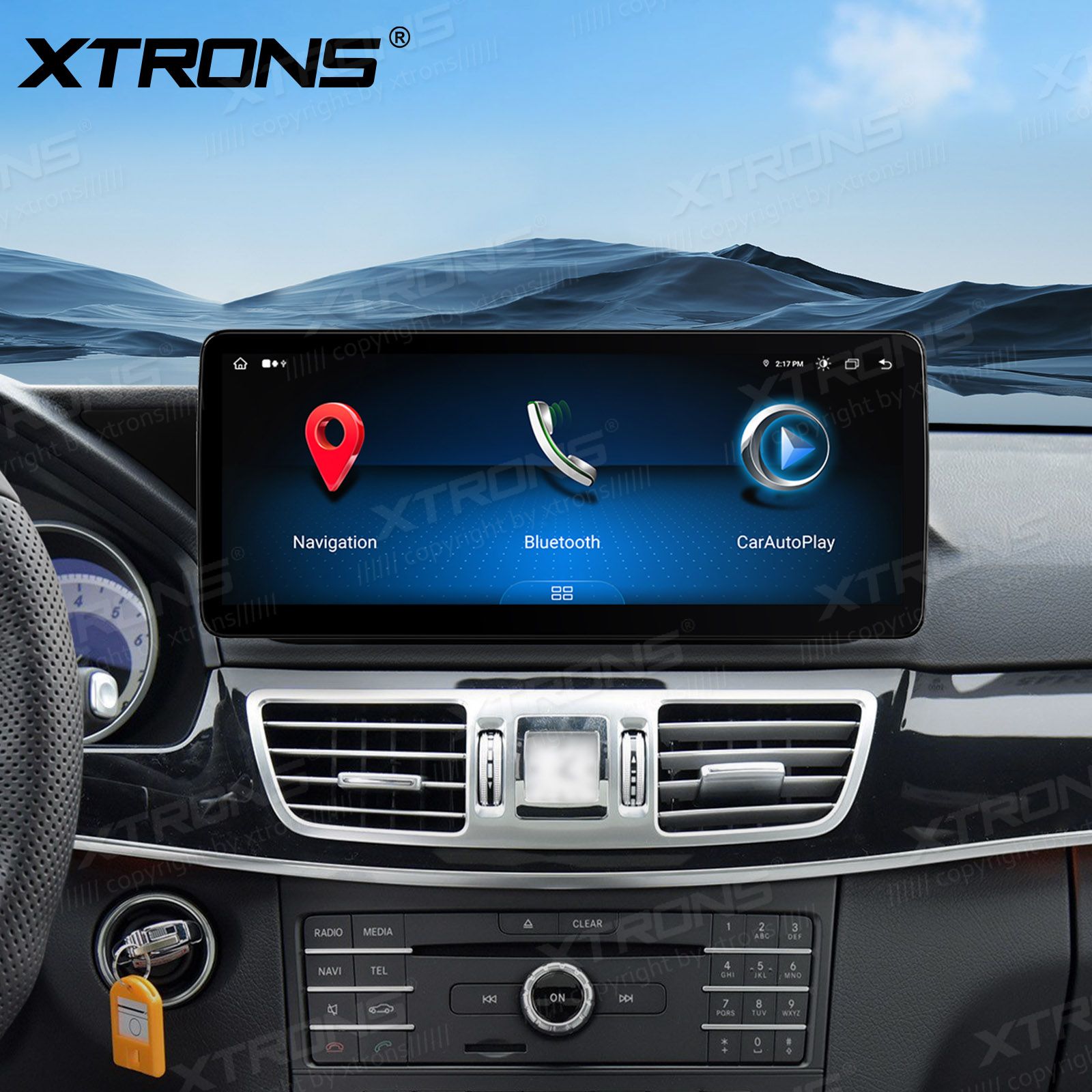 Mercedes-Benz E-Class (2015-2016) | W212 | NTG5.1 | NTG5.2 kahesüsteemne, originaalraadio säilitav Android 13 GPS autoraadio ja multimeedia keskus