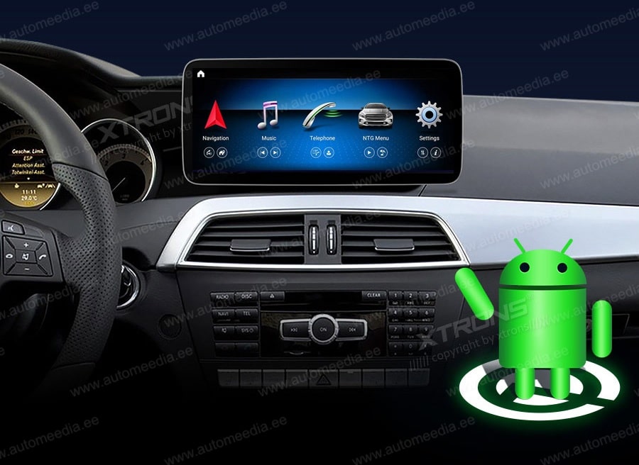 Mercedes-Benz C-Class ( 2011-2014) | W204 | NTG4.5 | NTG4.7  XTRONS QM1045C_LS merkkikohtainen Android GPS multimedia näyttösoitin