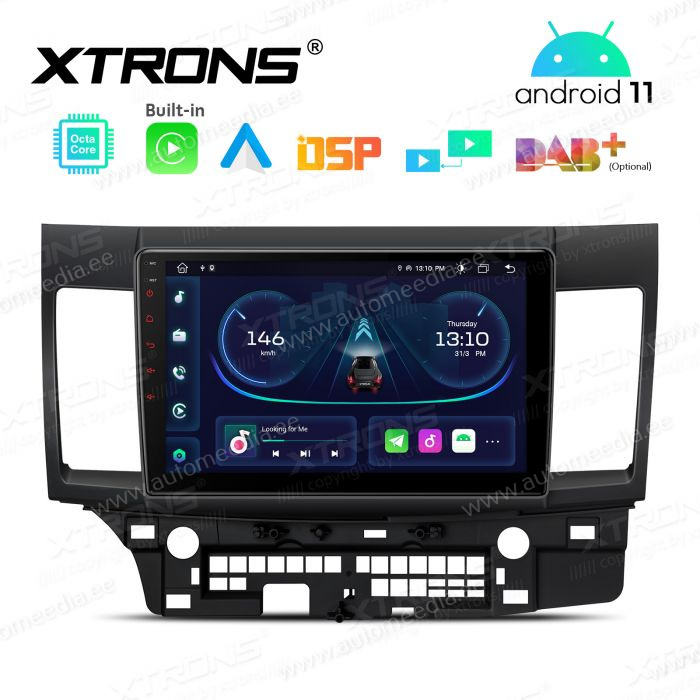 Mitsubishi Lancer (2007-2017) Android 12 auto GPS radio ja multimedia näyttösoitin