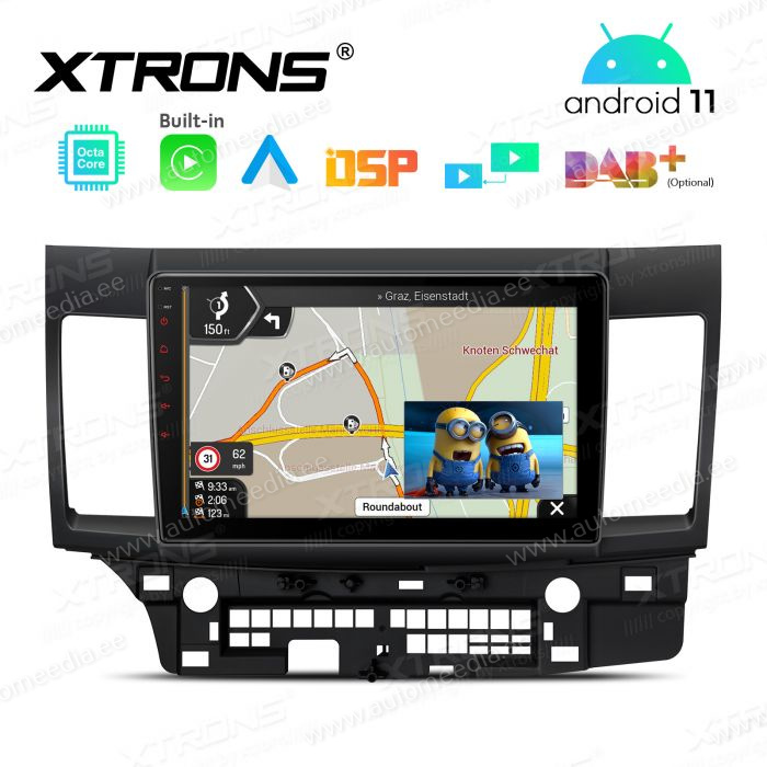 Mitsubishi Lancer (2007-2017) mudelipõhine Android 12 GPS autoraadio ja multimeedia keskus