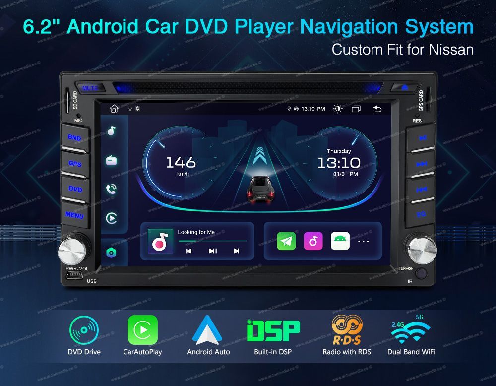 XTRONS PE61UNN Mudelikohane android multimeediakeskus gps naviraadio