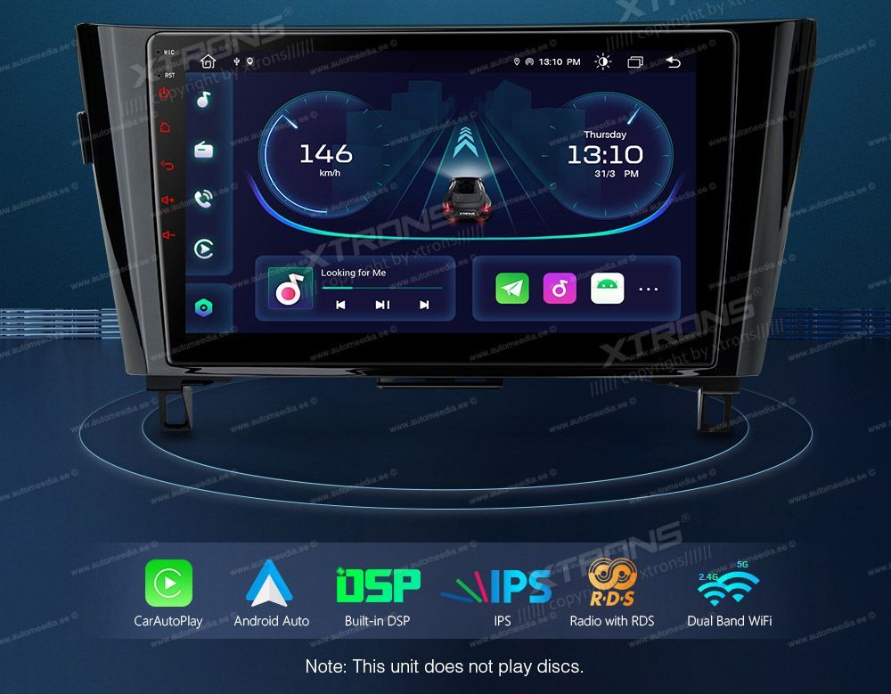 Nissan Qashqai (2016-2019) XTRONS PEP11XTN Штатная магнитола Android