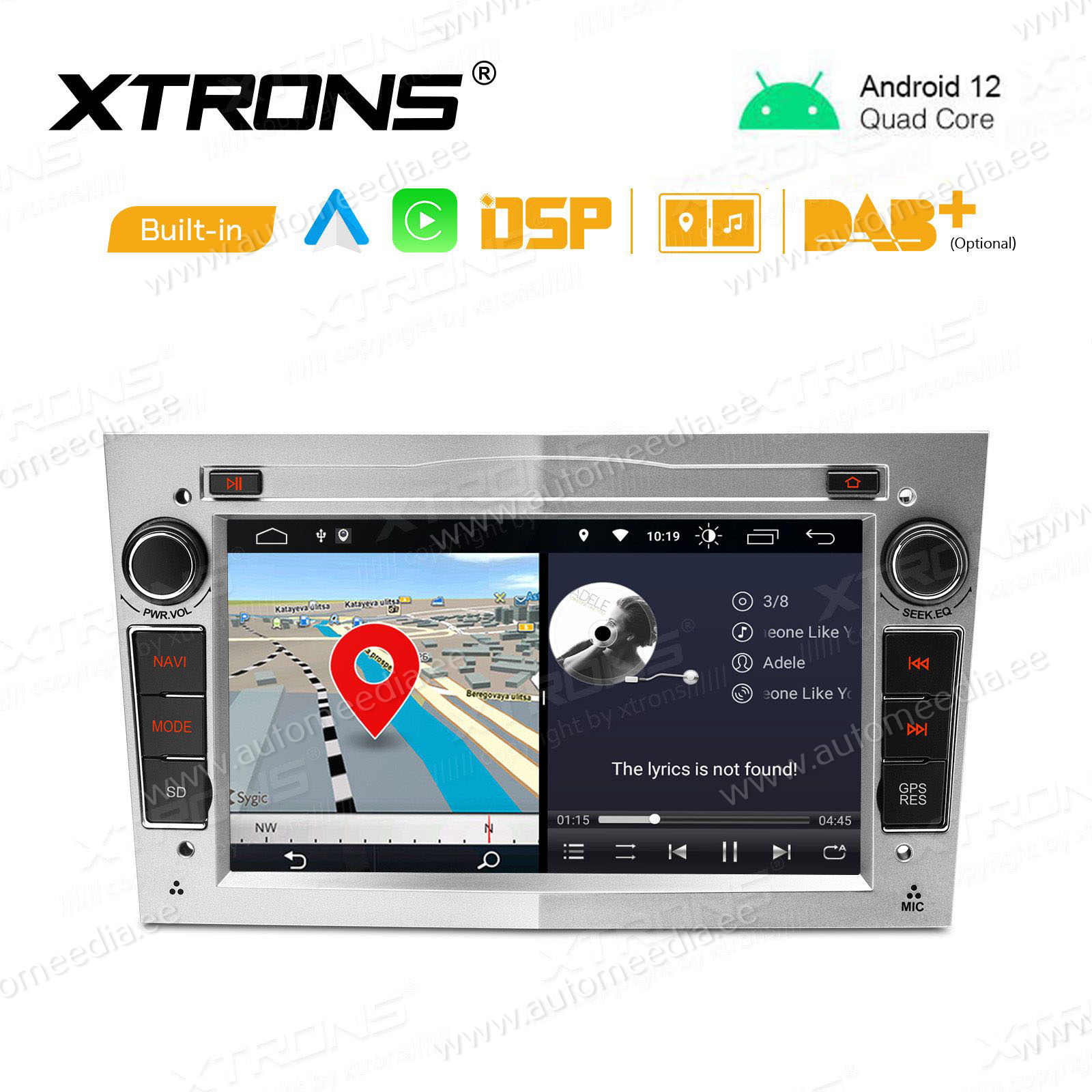 Opel Astra | Zafira | Meriva | Vectra (2004-2012) mudelipõhine Android 12 GPS autoraadio ja multimeedia keskus