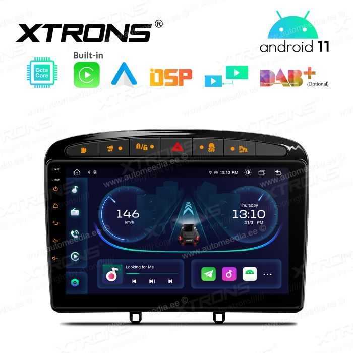 Peugeot 308 (2007-2013) | 408 (2011-2013) | RCZ (2010-2015) Android 11 Car Multimedia Player with GPS Navigation