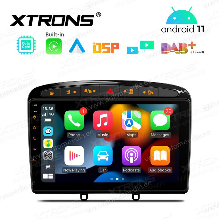 Peugeot 308 (2007-2013) | 408 (2011-2013) | RCZ (2010-2015) mudelipõhine Android 12 GPS autoraadio ja multimeedia keskus
