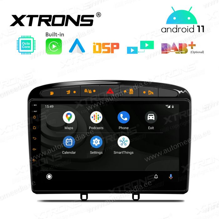 Peugeot 308 (2007-2013) | 408 (2011-2013) | RCZ (2010-2015) mudelipõhine Android 12 GPS autoraadio ja multimeedia keskus