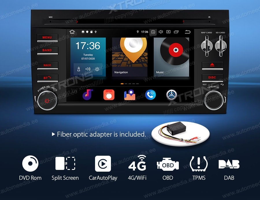 Porsche Cayenne (2003-2010) XTRONS PBX70CYP Штатная магнитола Android