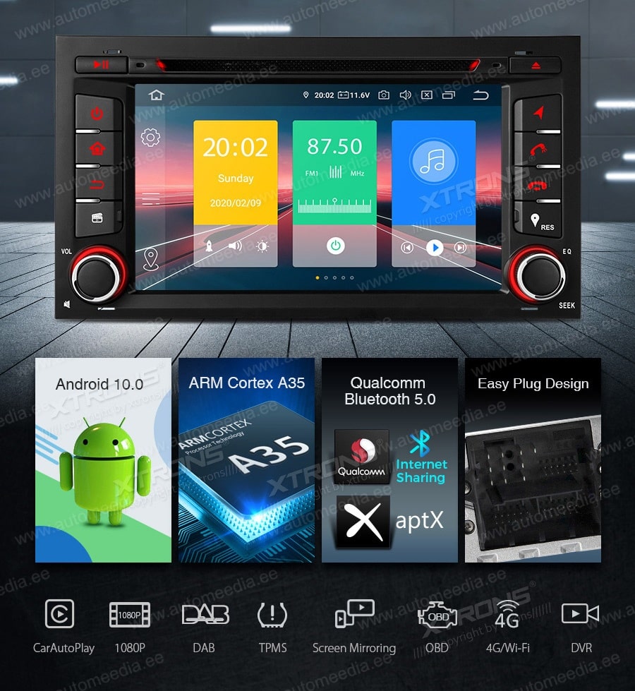 Seat Leon 2012-2019) XTRONS IN70LES Mudelikohane android multimeediakeskus gps naviraadio