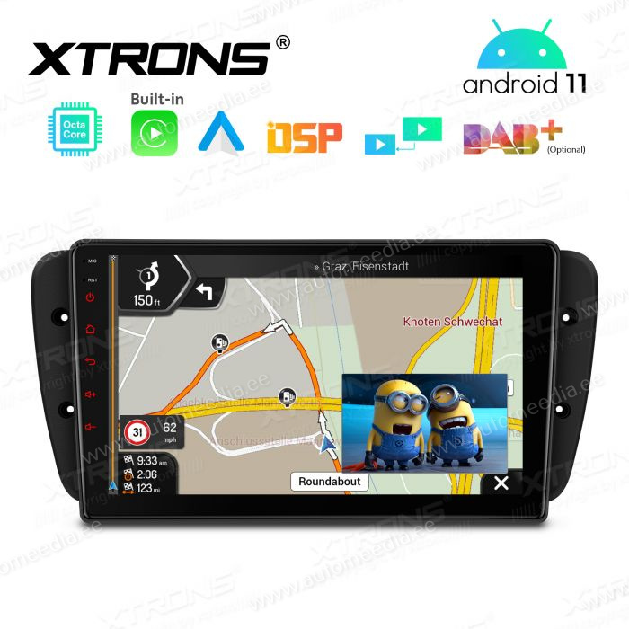 Seat Ibiza (2008-2014) mudelipõhine Android 12 GPS autoraadio ja multimeedia keskus