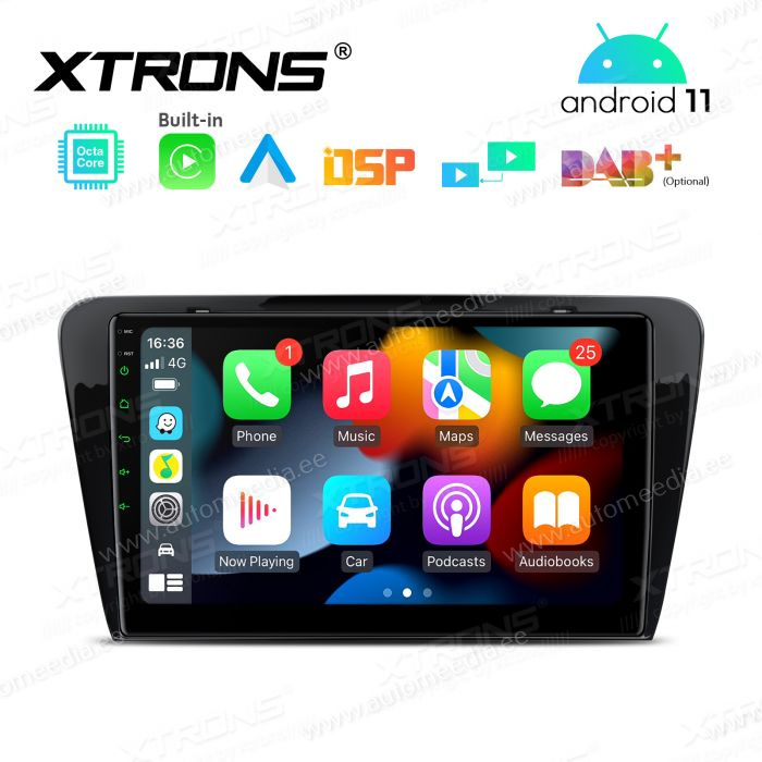 Skoda Octavia (2014-2016) mudelipõhine Android 12 GPS autoraadio ja multimeedia keskus
