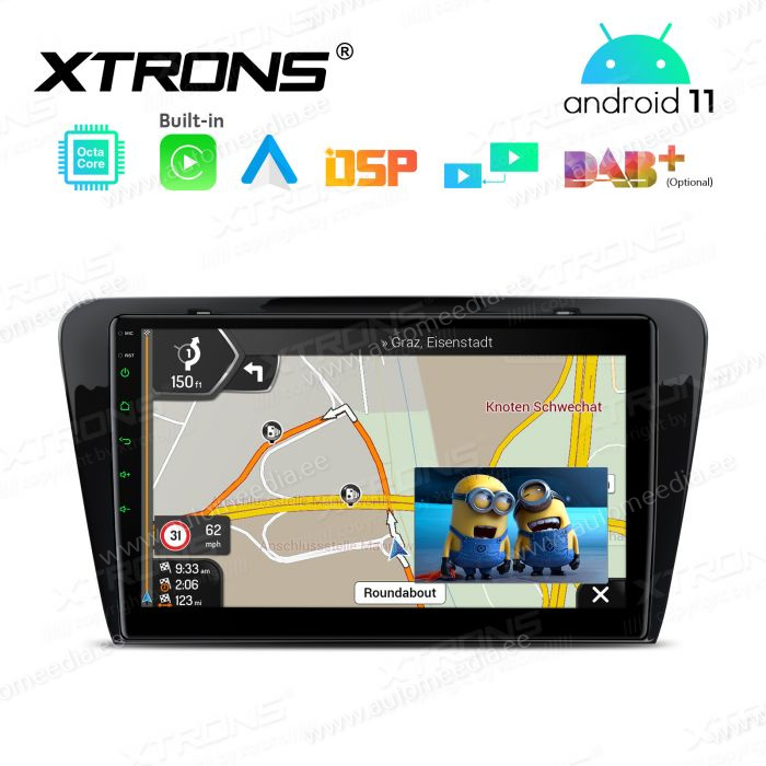Skoda Octavia (2014-2016) mudelipõhine Android 12 GPS autoraadio ja multimeedia keskus