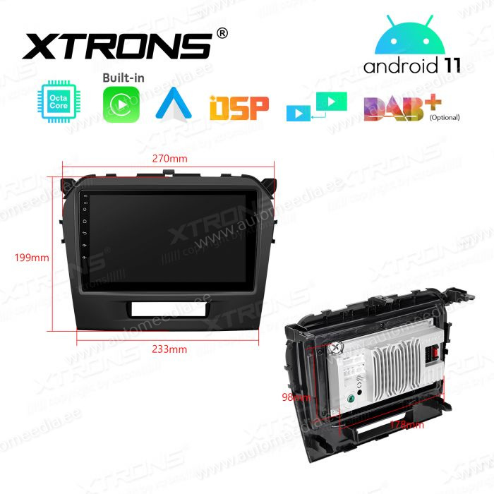 Suzuki Vitara (2015-2022) mudelipõhine Android 11 GPS autoraadio ja multimeedia keskus