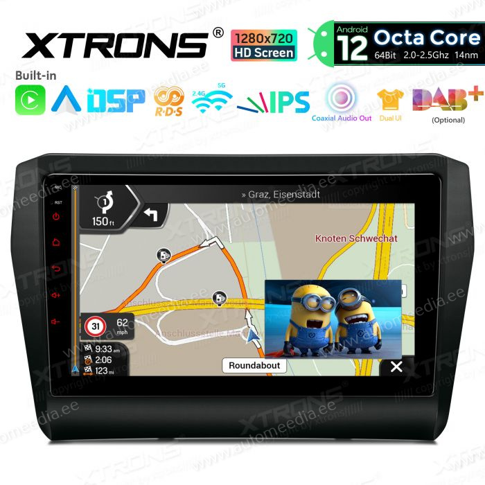Suzuki Swift (2017-2022) mudelipõhine Android 12 GPS autoraadio ja multimeedia keskus