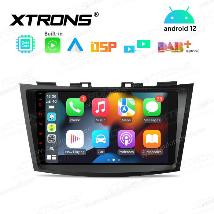 Suzuki Swift (2011-2017) mudelipõhine Android 12 GPS autoraadio ja multimeedia keskus