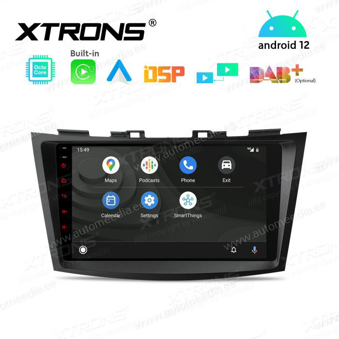 Suzuki Swift (2011-2017) mudelipõhine Android 12 GPS autoraadio ja multimeedia keskus