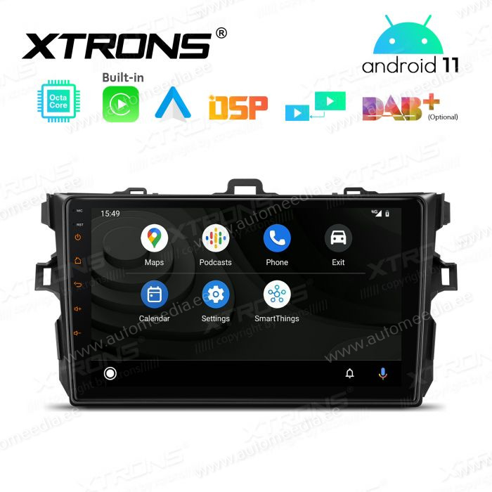 Toyota Corolla (2006-2013) mudelipõhine Android 12 GPS autoraadio ja multimeedia keskus