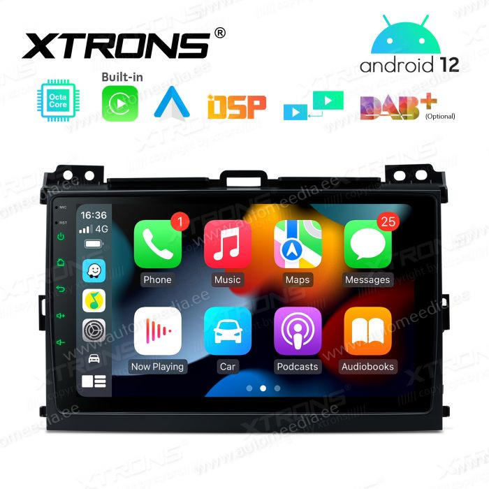 Toyota Landcruiser 120 (2002-2009) mudelipõhine Android 12 GPS autoraadio ja multimeedia keskus