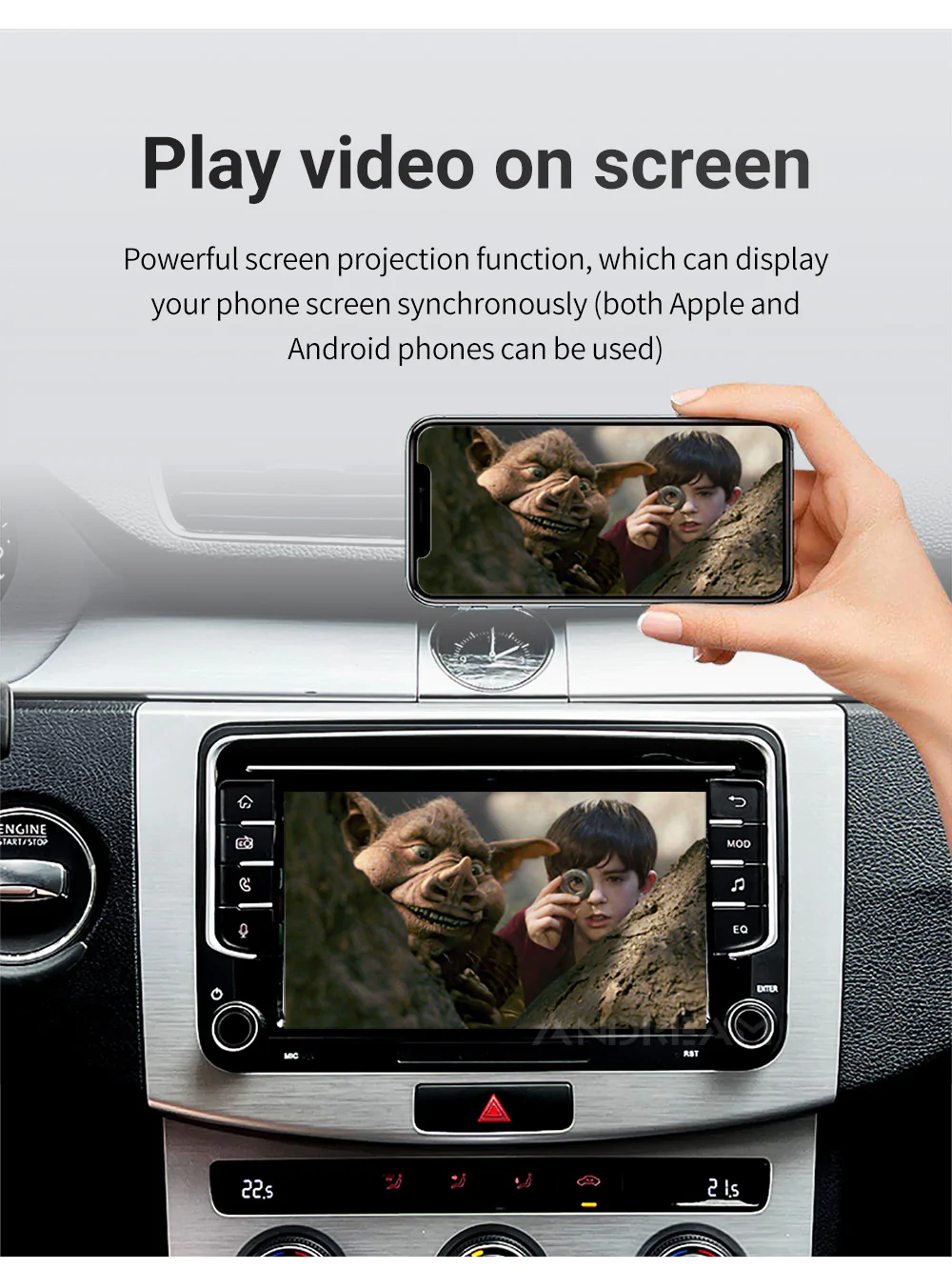 VW android auto Carplay radio