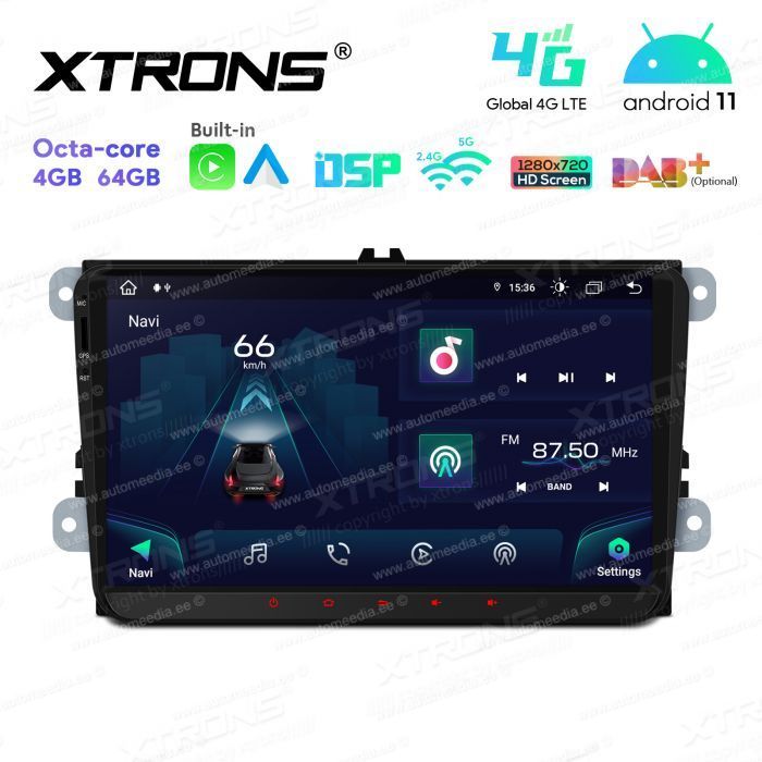 VW Passat B6 | B7 | Multivan | Transporter T5 | T6 | Amarok | Tiguan | Touran | Sharan Android 11 Car Multimedia Player with GPS Navigation