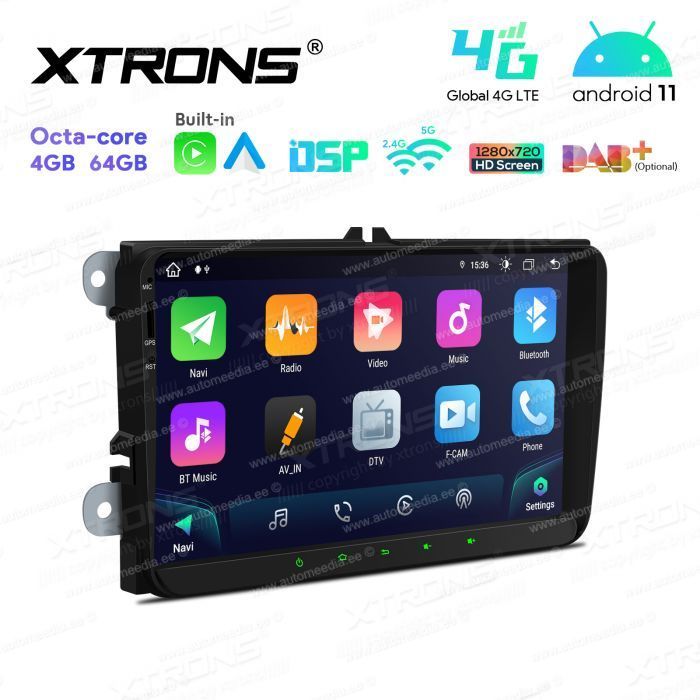 VW Passat B6 | B7 | Multivan | Transporter T5 | T6 | Amarok | Tiguan | Touran | Sharan mudelipõhine Android 11 GPS autoraadio ja multimeedia keskus