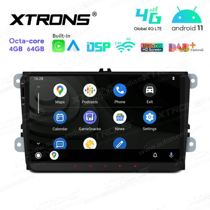 VW Passat B6 | B7 | Multivan | Transporter T5 | T6 | Amarok | Tiguan | Touran | Sharan mudelipõhine Android 12 GPS autoraadio ja multimeedia keskus