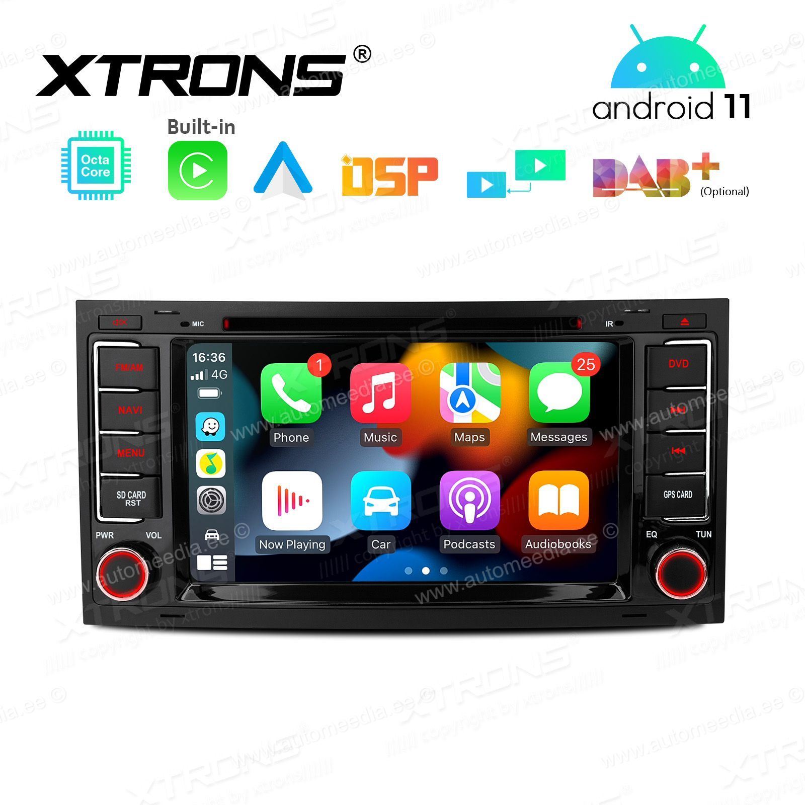 VW Touareg | Multivan | Transporter | (2004-2010) mudelipõhine Android 11 GPS autoraadio ja multimeedia keskus