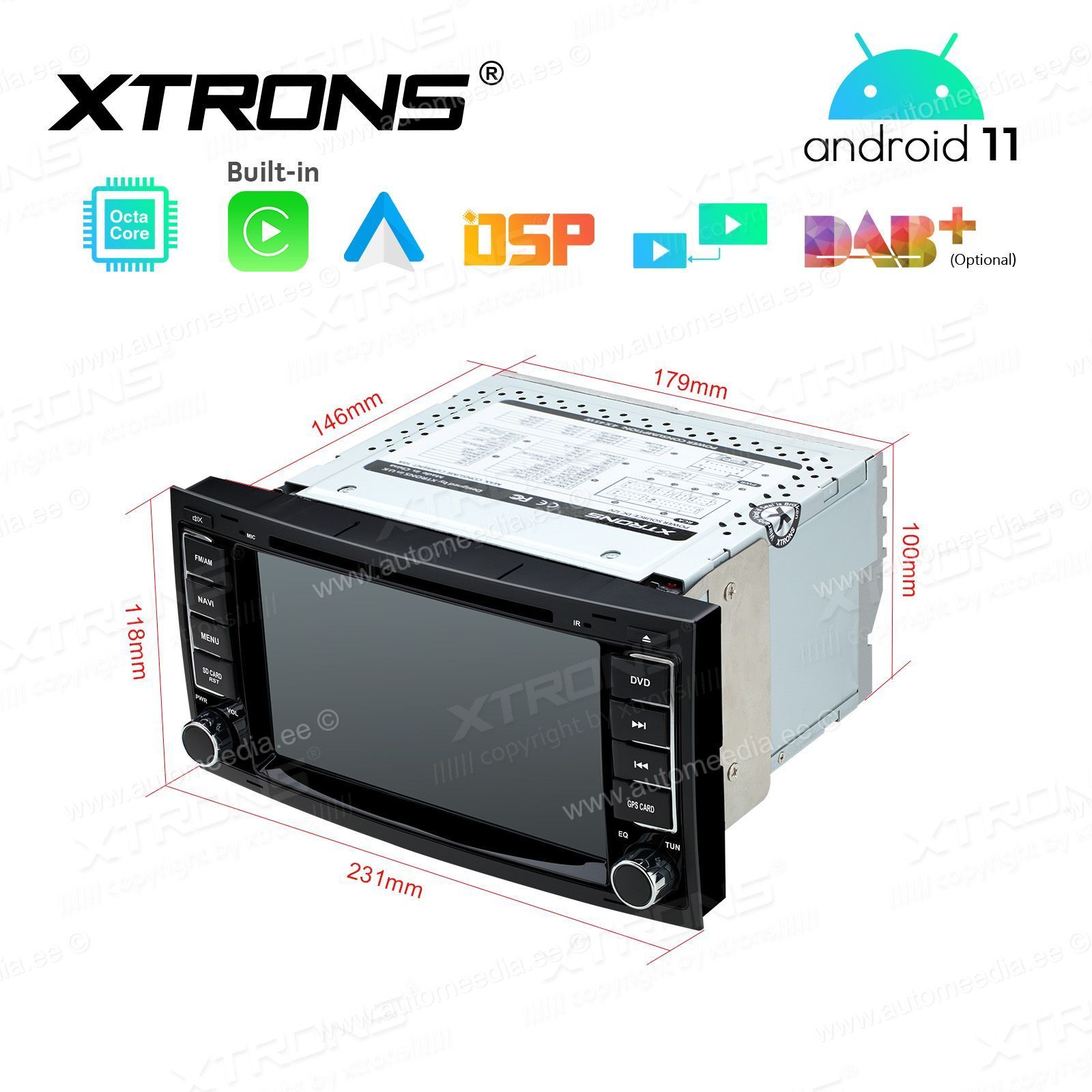 VW Touareg | Multivan | Transporter | (2004-2010) mudelipõhine Android 11 GPS autoraadio ja multimeedia keskus