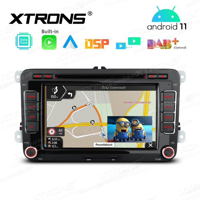 VW Passat B6 | B7 | Multivan | Transporter T5 | T6 | Amarok | Tiguan | Touran | Sharan mudelipõhine Android 12 GPS autoraadio ja multimeedia keskus