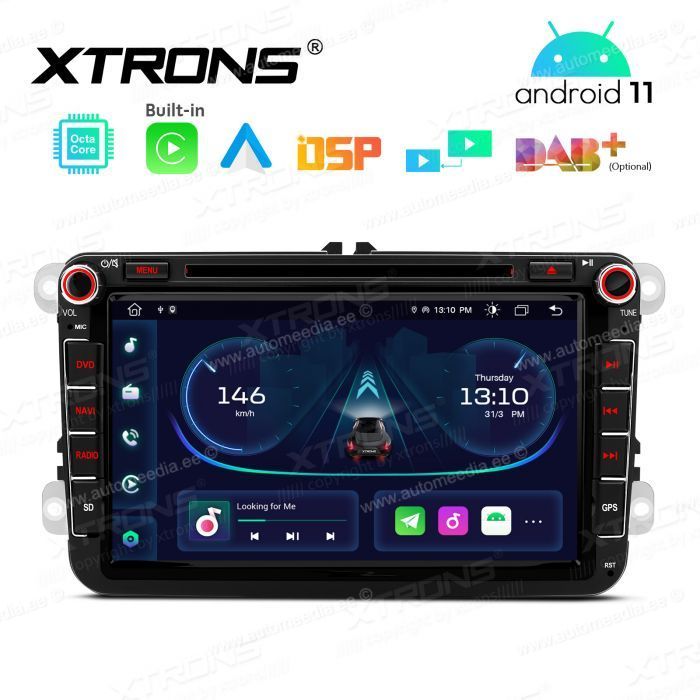 VW Passat B6 | B7 | Multivan | Transporter T5 | T6 | Amarok | Tiguan | Touran | Sharan Android 11 Car Multimedia Player with GPS Navigation