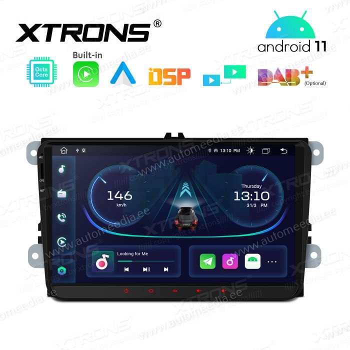 VW Passat B6 | B7 | Multivan | Transporter T5 | T6 | Amarok | Tiguan | Touran | Sharan Android 12 Car Multimedia Player with GPS Navigation