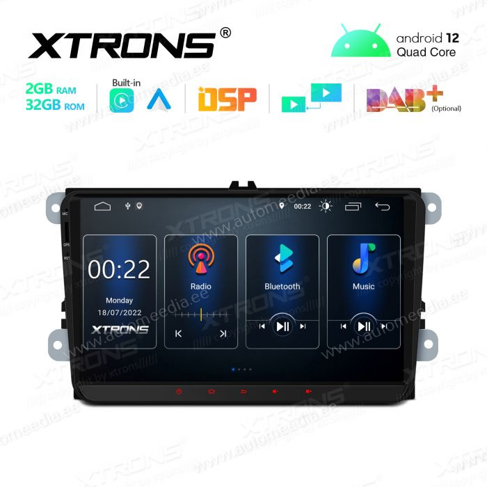 VW Passat B6 | B7 | Multivan | Transporter T5 | T6 | Amarok | Tiguan | Touran | Sharan Android 12 Car Multimedia Player with GPS Navigation