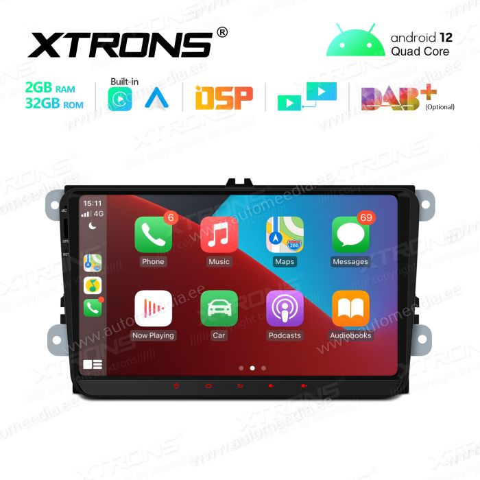 VW Passat B6 | B7 | Multivan | Transporter T5 | T6 | Amarok | Tiguan | Touran | Sharan mudelipõhine Android 12 GPS autoraadio ja multimeedia keskus