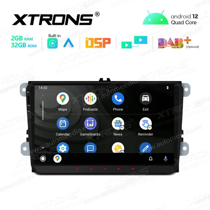 VW Passat B6 | B7 | Multivan | Transporter T5 | T6 | Amarok | Tiguan | Touran | Sharan mudelipõhine Android 12 GPS autoraadio ja multimeedia keskus